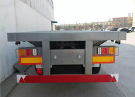 20ft / 40ft Container Semi Flatbed Trailers 3 Axles 30 - 60 Tons 13m Length