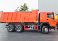 Sinotruk Howo Tipper Dump Truck Weichai 380Hp 6 × 4 5200 - 5800mm İhracat için