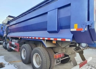RHD 8×4 12 tekerlekli ZZ3317V3847B1R Yüksek At Gücü Düşük Yakıt Tüketimi380HP Mavi HOWO Tipper Truck