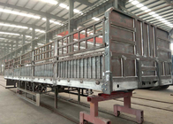Karbon Çelik Tesisatı Yarı Römorklar Özel Eşya Taşımacılığı İçin 30-60 Ton