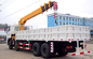 High Performance Telescoping Boom Truck Mounted Crane 6X4 290HP 14.5m Lifting Height