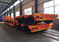 Hydraulic Flatbed Semi Trailer Truck For Construction Loading 80 Tons 17m