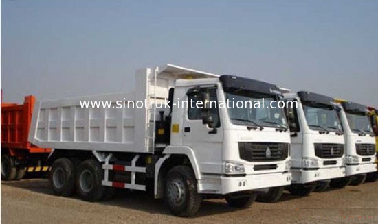 Damperli Kamyon Damperli Kamyon SINOTRUK HOWO 25tons 371HP 10 tekerlekler LHD 10-25CBM ZZ3257N3647A