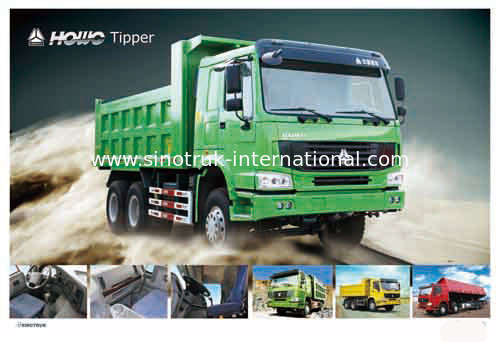 Damperli kamyon damperli kamyon SINOTRUK HOWO 10 tekerlekler LHD 371HP 25 ton 10-25CBM ZZ3257N3847A