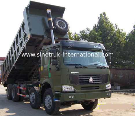 SINOTRUK HOWO Damperli Kamyon 371HP 12 tekerlekler LHD 31 tons 20-30CBM ZZ3317N3267W