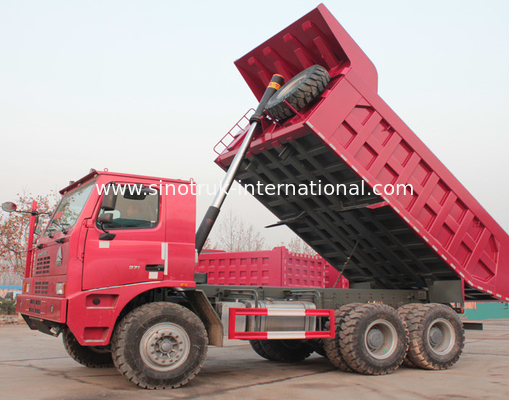 Damperli kamyon damperli kamyon SINOTRUK HOWO 70 madencilik LHD 371HP 70tons ZZ5707S3640AJ