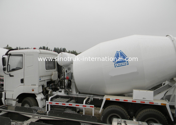 Mobil Yarı Çimento Karıştırma Ekipmanları Beton Mikser Kamyon 10CBM 290HP