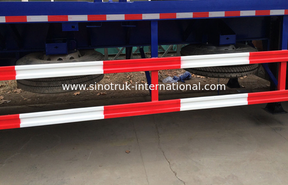 Container Carrying Flatbed Semi Trailer Truck 3 Axles 30-60 Tons 13m