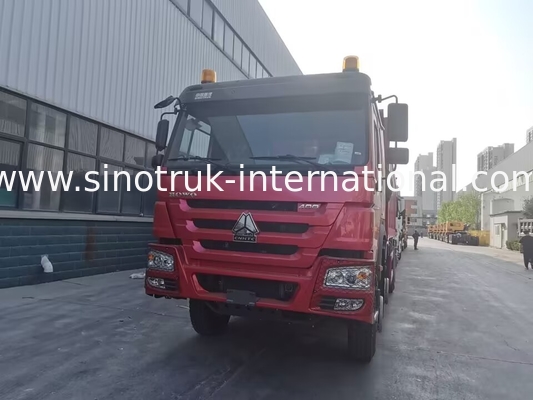 Kırmızı SINOTRUK HOWO 8X4 Damperli Kamyon 400hp 12 Tekerlek