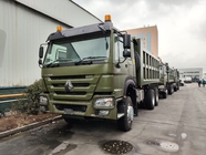 SINOTRUK HOWO 400HP Yeşil Tipper Dump Truck RHD 6×4 12 tekerlek Yüksek At Gücü