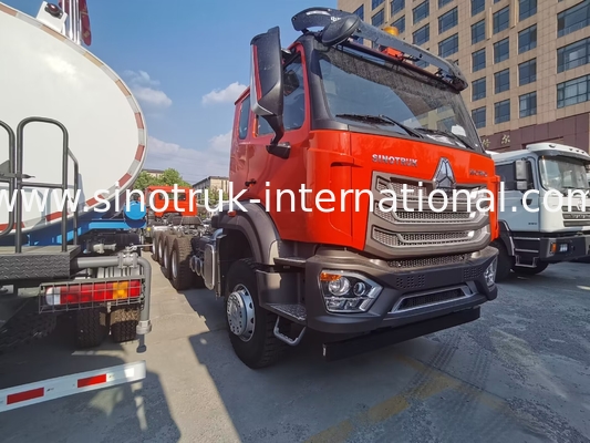 Sinotruk Yeni Howo Tipper Dump Truck Şasi Weichai Motor 6 × 4 LHD Turuncu Renk