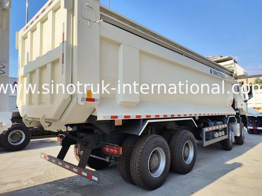ZZ3317V386JB1R Yüksek At Gücü Düşük Yakıt Tüketimi 380HP Beyaz U Tipi HOWO Tipper Kamyon