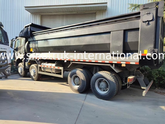 RHD 8x4 12 Tekerlekli HOWO Tipper Kamyon 380HP