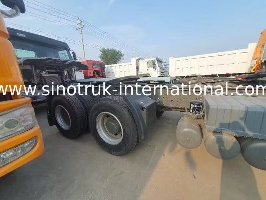 HOWO A7 Kullanılmış Traktor Kamyonu LHD 6X4 Euro 2 371 HP Güç Desteklenmiş Hidrolik Direksiyonla Beyaz