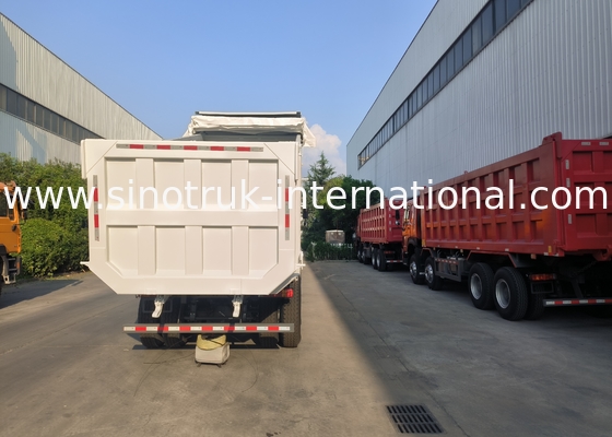 Sinotruk Howo Tipper Dump Truck 400Hp Otomatik Tarpaulinli 6 × 4 U Şekilli Tepsiler
