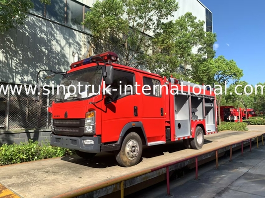 2CBM 4X2 116HP İtfaiye Kamyonu Tarım İtfaiye Motoru Çim manzara için Kamyon