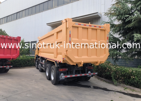 Sinotruk Howo Tipper Dump Truck 8 × 4 Lhd 12 Tekerlekli U Şekilli Tipper Beden Euro 2