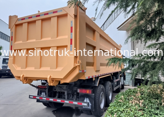 Sinotruk Howo Tipper Dump Truck 8 × 4 Lhd 12 Tekerlekli U Şekilli Tipper Beden Euro 2