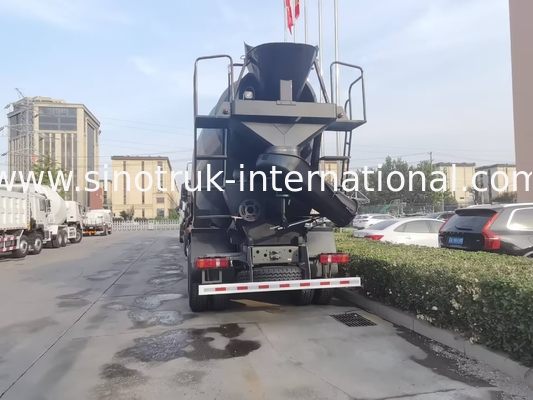 Yeni HOWO HOHAN SINOTRUK Beton Karıştırma Kamyonu Siyah 10CBM 380HP 8X4 RHD