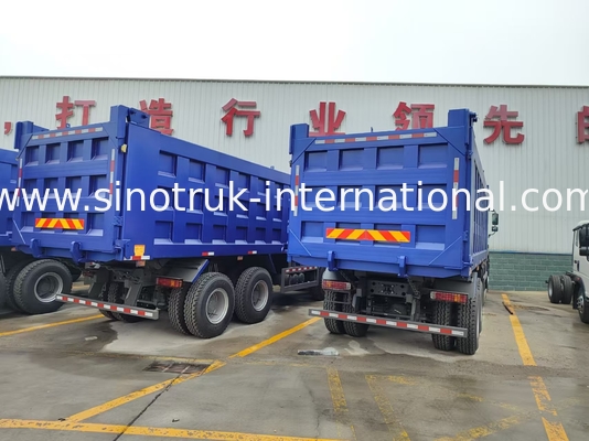 8X4 Blue Tipper Dump Truck 380hp 12 Tekerlekli Beyaz H77L ZZ3317V3567B1 U Tipi