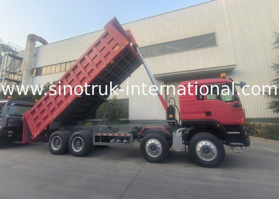 8 × 4 Lhd 12 Tekerlekli Sinotruk Tipper 400hp Euro 2