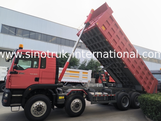 8 × 4 Lhd 12 Tekerlekli Sinotruk Tipper 400hp Euro 2