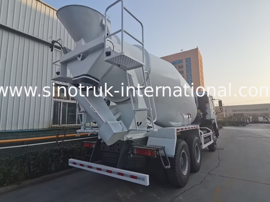 Sinotruk Howo Beton Karıştırma Kamyonu 380HP 6-10CBM 6 X 4 Euro 2 Karıştırma Tesisi RHD