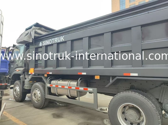 HOWO NX 380HP RHD Kara Çöp Kamyonu Tarpaulin Flap ile