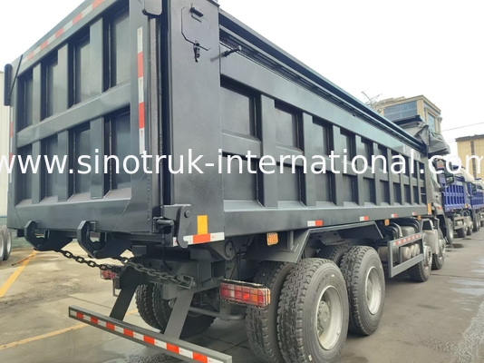 HOWO NX 380HP RHD Kara Çöp Kamyonu Tarpaulin Flap ile