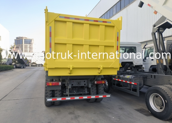 Sinotruk Howo Tipper Dump Truck 6 × 4 Lhd 10 Tekerlek 20CBM Kargo Kutusu Maden Lastikleri
