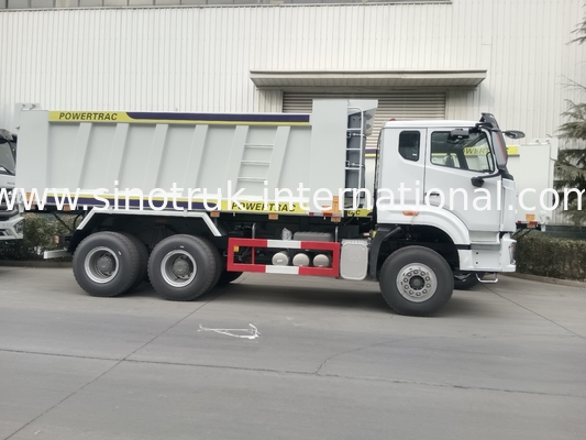 30-40 tonluk RHD 10 tekerlekli tipper çöpe atan kamyon SINOTRUK Haohan İnşaat için Beyaz