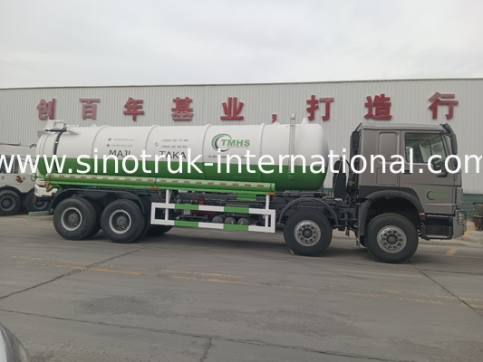 Vakum pompası kanalizasyon emme kamyonu septik tank temizleme kamyonu 20CBM LHD 380HP