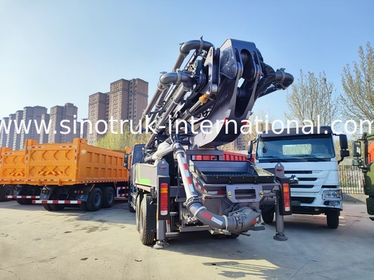 HOWO 380HP Akıllı Pompa Kamyonları 52m Boom 6x4 Vertikal dökme için eşsiz çekiş