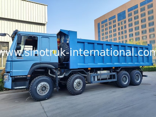 Büyüleyici Mavi HOWO 8x4 380HP 26.91CBM Çöp Kamyonu Güç her yükte hassasiyetle buluşur!
