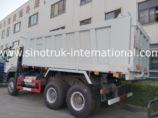 2 yolcu Sinotruk Hohan Tipper Dump Truck Weichai Motor 6 × 4 LHD 380HP Manual şanzıman tipi ile