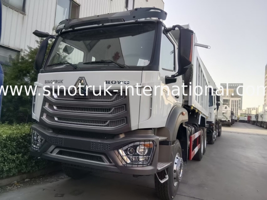 2 yolcu Sinotruk Hohan Tipper Dump Truck Weichai Motor 6 × 4 LHD 380HP Manual şanzıman tipi ile