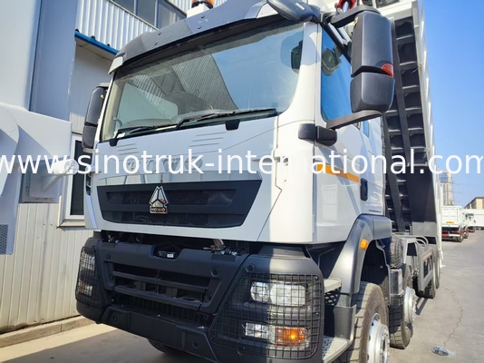 26.91CBM Güçlü HOWO TX 8x4 12.00R20 Tekerlekli Tipper Dump Truck