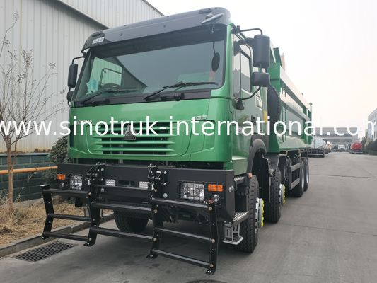 SINOTRUK HOWO 400HP 8X4 Damperli Kamyon İnşaat Eski Ön Yüz Hayalet Yüz kabin Askeri Tampon U Tipi Konteyner