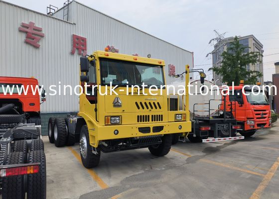 Yük kutusu boyutu 5800*3200*1800mm ve kamyon kabin HW7D ile çok yönlü ağır yük taşıyıcısı