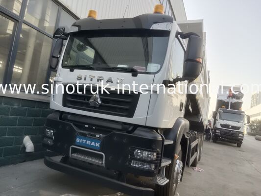 SITRAK Euro 3 Emisyonu ve 430 HP Motorlu 10 Tekerli Tipper Dump Truck