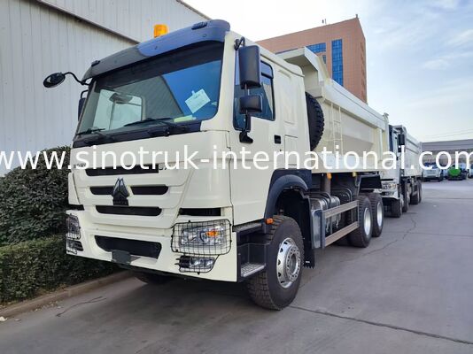 Dayanıklı HOWO 6×4 371HP 20CBM Ağır İşler için Yüksek Güçlü Çelik Vücutlu Beyaz Çöp Kamyonu