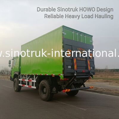 Ağır Hizmet Taşımacılığı için 5000*2300*2300 mm Kargo Tanklı ve 16T Arka Akslı 4X4 LHD Kargo Kamyonu