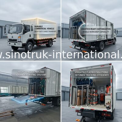 Sinotruk Howo Kargo Kamyonu 10Tekerlekler 400Hp 6 × 4 RHD Lojistik İçin Özelleştirilmiş