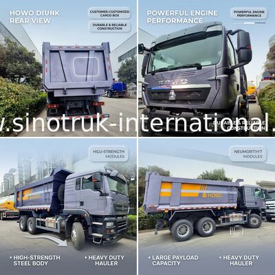 SINOTRUK Ağır Hizmet Taşıyıcı TX Damperli Kamyon, 380HP Motorlu, 30-40 Ton Yük Kapasiteli ve Orta Kaldırma Tipi