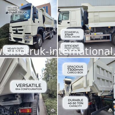 Dayanıklı HOWO 6×4 371HP 20CBM Ağır İşler için Yüksek Güçlü Çelik Vücutlu Beyaz Çöp Kamyonu