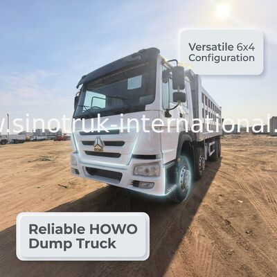 Tipper Dump Truck 40-50 ton yük kapasitesi, 375 beygir gücü dizel motoru ve 7300 mm kargo kutusu uzunluğu ile ağır yük taşıyıcı