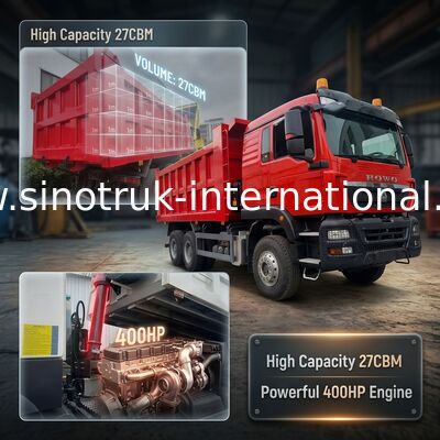 TX damperli kamyon 400 beygir gücünde Weichai motor Euro II emisyon standardı