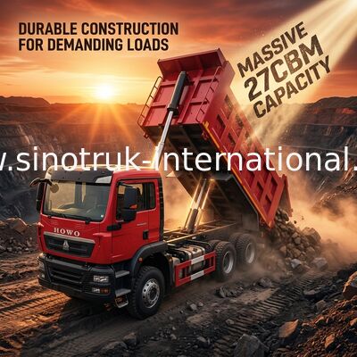 SINOTRUK 6*4 Euro 2 emisyon standardı ve ağır yük taşımacılığı için tipper kamyon
