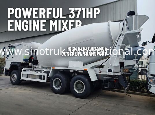 6x4 371HP 12CBM Beton Mikser Kamyonu, Yüksek Verimlilik ve Güçlü Güç ile Ağır Hizmet İnşaatları İçin
