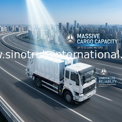 10CBM Sıkıştırılmış Çöp Toplama Aracı, LHD 4X2 Çöp Toplama Aracı